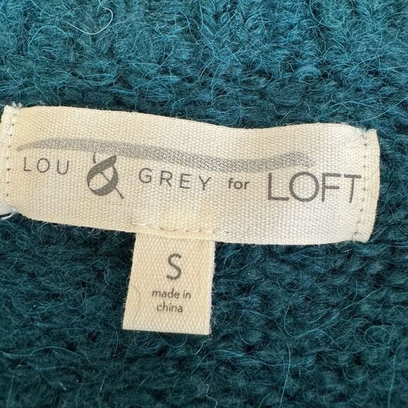 Lou & Grey Loft Women's Striped Plushfuzz Sweater size S alpaca/wool blend - Picture 7 of 10